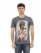 Trussardi Тениска с овално деколте и графика