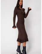 uFIT Дълга плетена рокля Brown 18426