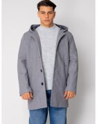 uFIT Дълго палто с качулка Grey Melange 18862