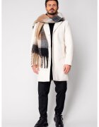 uFIT Дълго палто с копчета Off White 18837