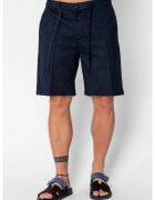 uFIT Къси панталони от ЛЕН с копче и връзка Premium Edition Navy 21654