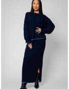 uFIT Комплект Sylvie с пола от смес от вълна и кашмир Navy 14614