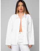 uFIT Яке с бродерия Off White/Бежово 20371 - Бял/Бежов