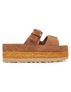 Ugg Дамски чехли Slapi - модел Chestnut W Aubrey Slide - естествена кожа -