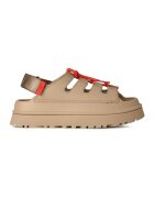 Ugg Сандали Golden Glow от кожа и текстил - Червен/Бежов