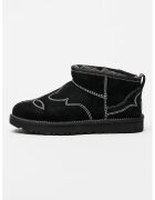 Ugg Велурени боти Ultra Mini с лесно обуване