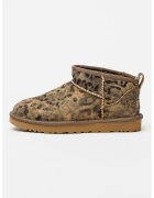 Ugg Велурени ботуши с принт с лесно обуване
