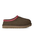 Ugg Велурено сабо Tasman II с подплата от овча кожа - Черен/Бял