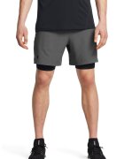Under Armour Фитнес шорти Vanish с дизайн 2 в 1 - Избеляло черно/Tъмносив