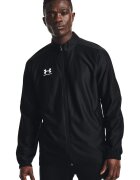 Under Armour Футболен суитшърт Challenger с цип - Бял/Черен