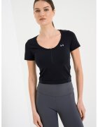 Under Armour Къса безшевна тениска Vanish - Черен