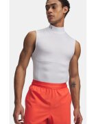 Under Armour Мъжка тениска UA HG Elite Sleeveless Mock Бяла