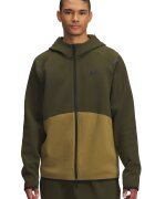 Under Armour Поларено худи Unstoppable - Маслинено зелено/Тъмно