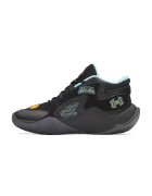Under Armour Спортни обувки Jet 25 от еко кожа с текстил - Пастелносин/Черен