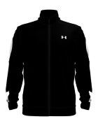 Under Armour Суитшърт с цип и лого - Бял/Черен