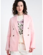 United Colors of Benetton Ленено сако с двуредно закопчаване
