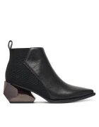 United Nude Дамски боти Ricky Mid - естествена кожа - черни