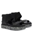 United Nude Дамски сандали - естествена кожа - черен/сив