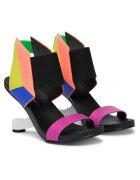 United Nude Дамски сандали - естествена кожа - многоцветни - система за закопчаване с велкро