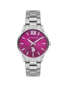 US Polo Assn Дамски часовник USPA2057-07 - сребрист