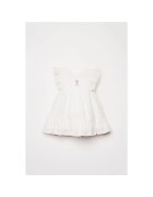 US Polo Assn Rochie din bumbac cu dantela sangallo