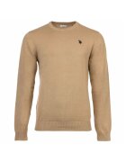 US Polo Assn Фино плетен слим пуловер