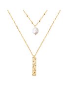 Valero Pearls Колие с 14K златно покритие