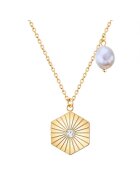 Valero Pearls Висулка с 14К позлата - кристали и перла