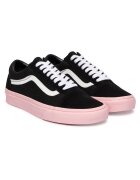 Vans Дамски кецове - естествена кожа - черно/розово