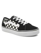 Vans Дамски кецове - естествена кожа/текстил - черно/бяло