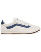 Vans Дамски кецове от велур с връзки и перфорации - странична лента в тъмносиньо/синьо - кремаво
