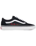 Vans дамски текстилни кецове с бродерия на рози - Old Skool - многоцветни