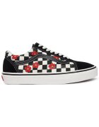 Vans Кецове от велур с щампа на шахматна дъска и цветя - с връзки -