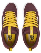 Vans кецове от велур с връзки и подметка PopCush - бордо/жълт