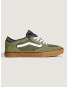 Vans Унисекс велурени спортни обувки Rowley Classic - Тъмнозелена маслина/Тъмно
