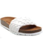 Verbenas Дамски чехли RICA TRENZA SOFT бели