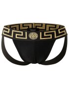 Versace Джокстрап с лого - Златист/Черен
