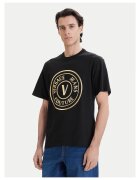 Versace Jeans Couture Черна памучна тениска Versace