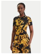 Versace Jeans Couture Дамска тениска - памук - черен - златист