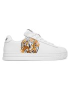 Versace Jeans Couture Дамски маратонки - естествена кожа - бели - синтетичен материал