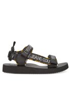 Versace Jeans Couture Мъжки сандали G89 78YA3S7B - черно/златисто - текстил