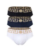 Versace Слипове Topeka - 3 чифта - Бял/Черен/Тъмносин