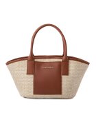 Vince Camuto Чанта през рамо от еко кожа - Сиво-кафяв/Крем