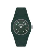 Wesse Мъжки часовник 41мм - кварцов механизъм - пластмасова каишка - Green