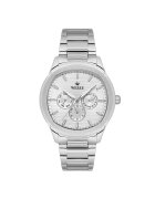 Wesse Мъжки часовник WWG402901 - 44 мм - стоманена каишка - водоустойчив на 5 ATM - сребрист