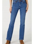 Wrangler Дамски дънки Bootcut 625 - камелия синьо - еластични - средна талия - разкроена кройка