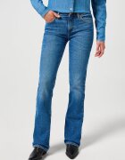 Wrangler Дамски дънки - Bootcut - Разширени дънки - Средна талия - 5 джоба - Цип - Дълги - Памук -