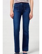 Wrangler Дамски дънки Flare - конусовидни - сини - памук/еластан