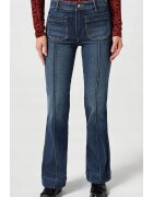 Wrangler Дамски дънки Flare - висока талия - тъмносини - памук