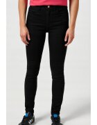 Wrangler Дамски дънки High Skinny с висока талия - черни - памук